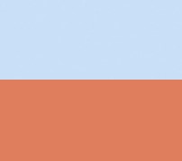 Ice Blue meets Peach